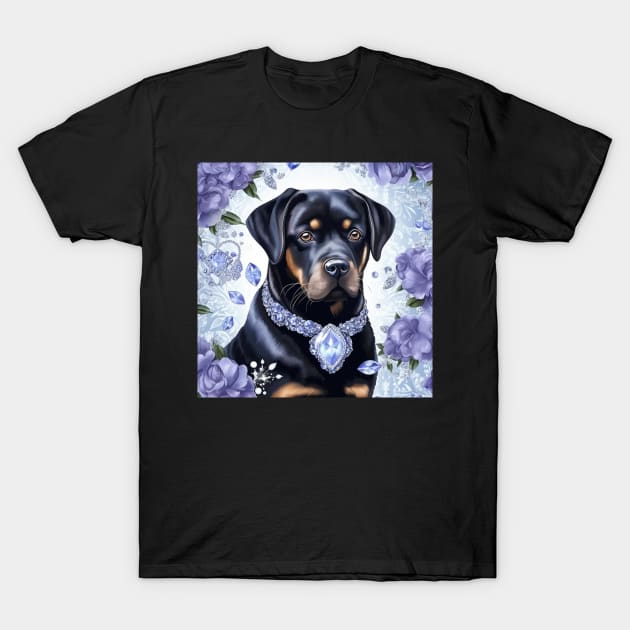 Rottweiler print T-Shirt by Enchanted Reverie